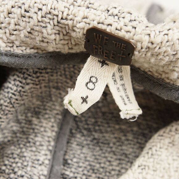 Free People We the Free Asymmetrical Cropped Tweed Jacket Womens Sz 8 - Picture 4 of 8